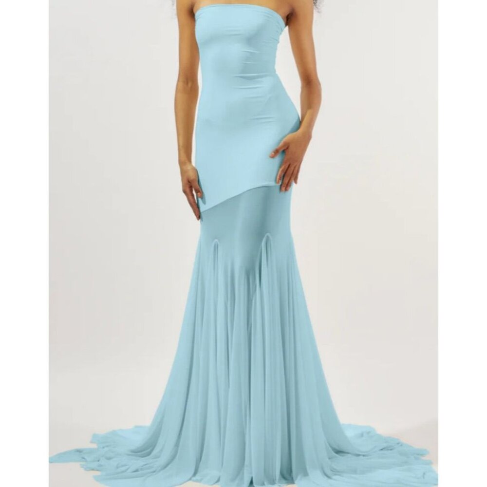 Deme by Gabriella x REVOLVE Dahlia Gown in Blue Large Womens Long Maxi - Picture 13 of 14